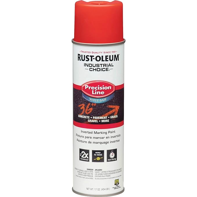 Rust-Oleum 203038 Safety Red Marking Paint