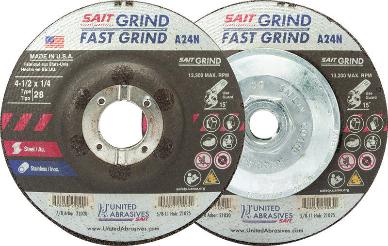 United Abrasives 21025 Fast Grinding Wheel