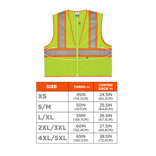 Ergodyne 2129 Sizes