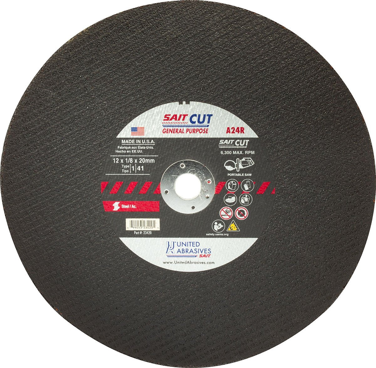 United Abrasives 23450 Heavy Duty Cutting Wheel