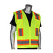 PIP 302-0500-YEL Two-Tone Yellow Surveyors Vest