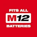 Milwaukee 3453-20 M12 Batteries