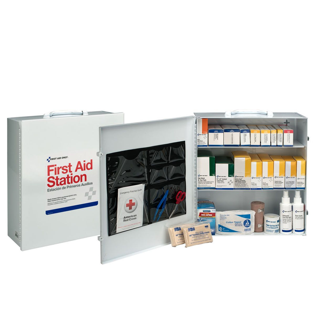 First Aid Only 6155 3 Shelf Metal Cabinet