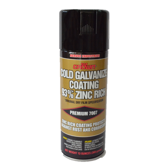 Crown Premium 7007 Cold Galvanize Coating 93% Zinc Rich Spray