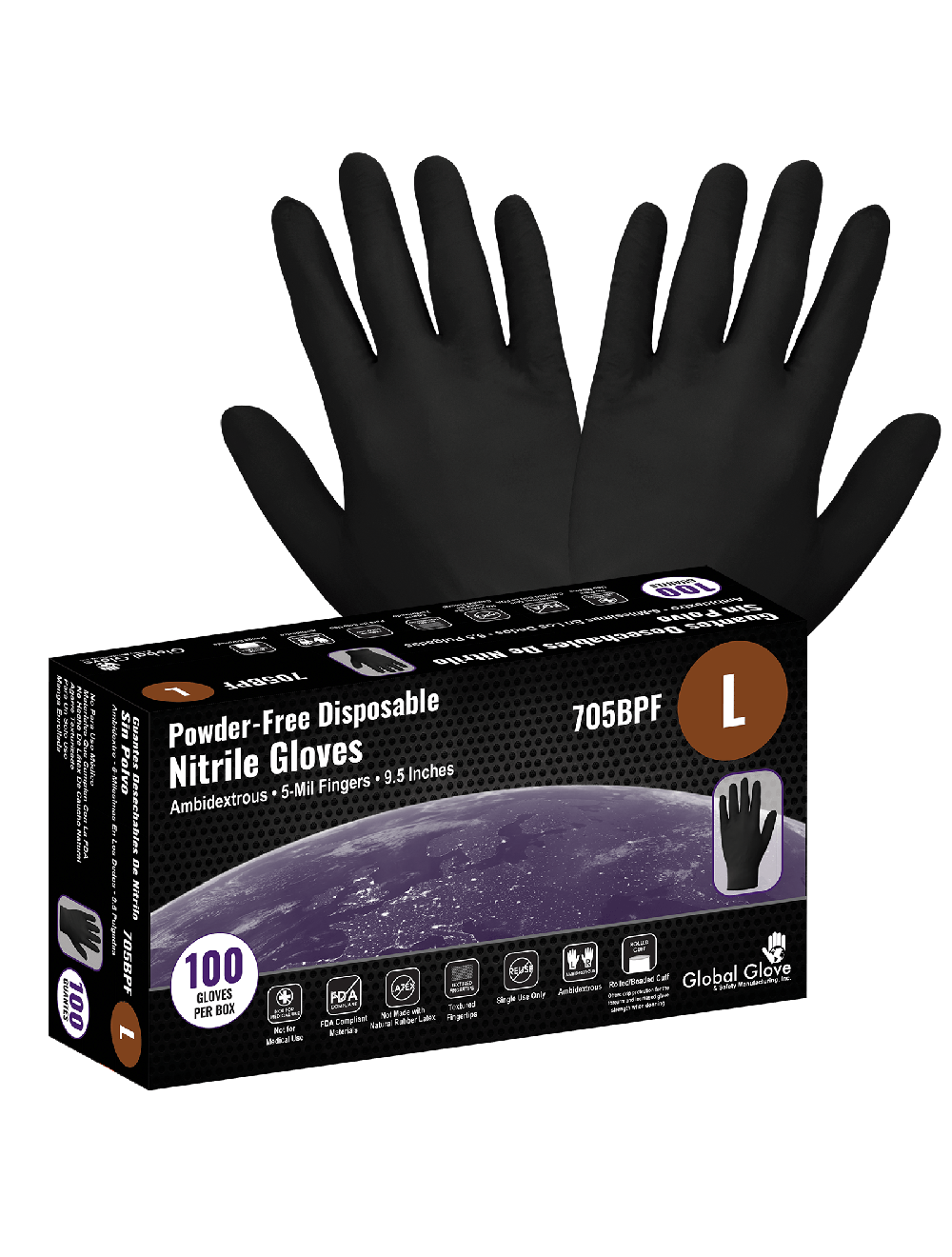 Global Glove 705BPF-XL Packaging