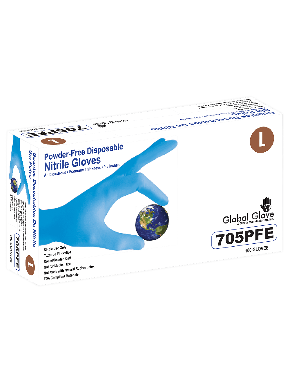 Global Glove 705PFE-XL Packaging