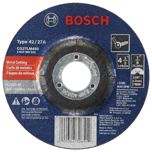 Bosch CG27LM450 4-1/2" x 7/8" abrasive wheel