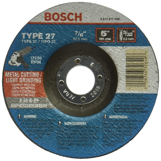 Bosch CG27M500 5" x 3/32" type 27A grinding wheel