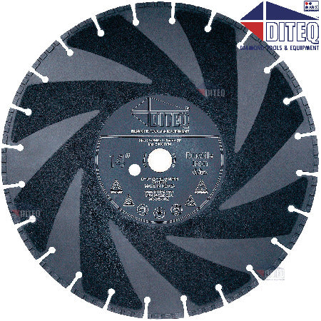 Diteq D44002 14" x 0.125" x 1" Diamond blade