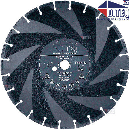 Diteq D44005 16" x 0.125" x 1" Diamond blade