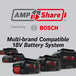 Bosch GBH18V-45CK24 multi-brand compatible battery system