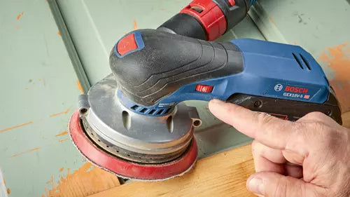 Bosch GEX18V-5N in use