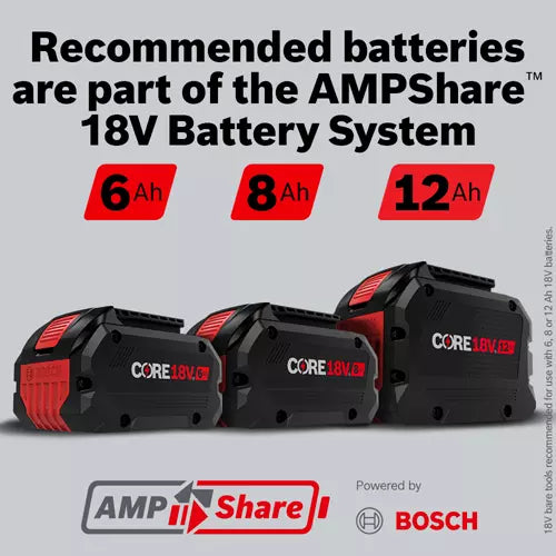 Bosch GKS18V-25CN AMPShare battery system