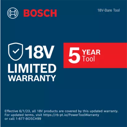 Bosch GLI18V-1900N warranty