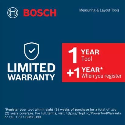 Bosch GLL100-40G warranty