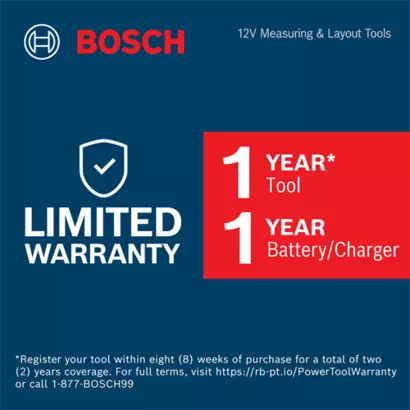 Bosch GLL3-330CG warranty