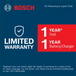 Bosch GLL3-330CG warranty
