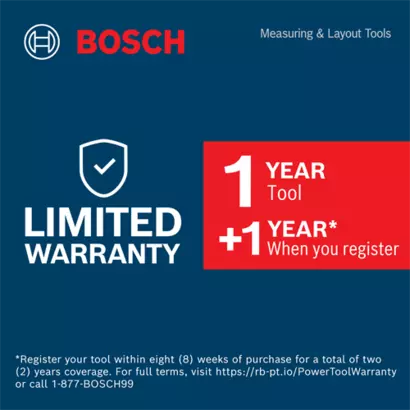 Bosch GLM400CL warranty