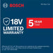 Bosch GPB18V-2CN warranty