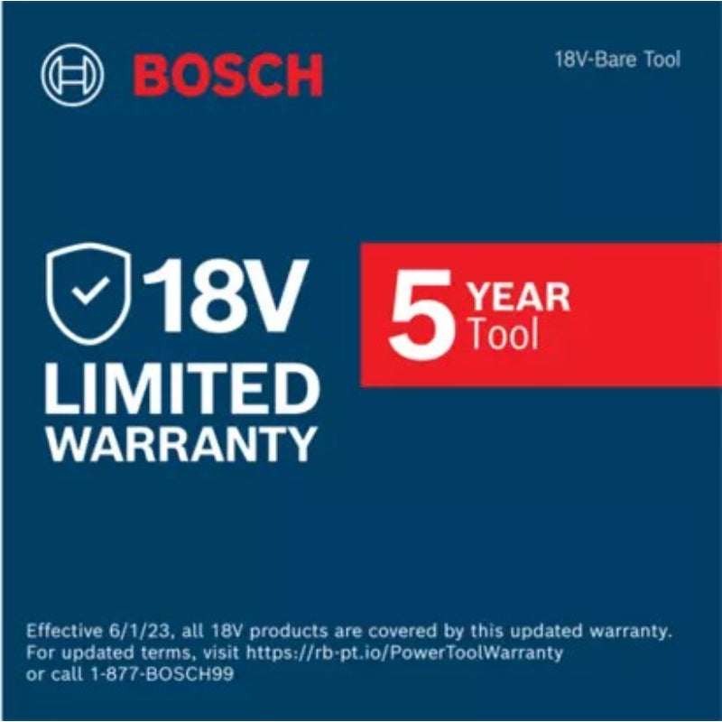 Bosch GSA18V-083B warranty