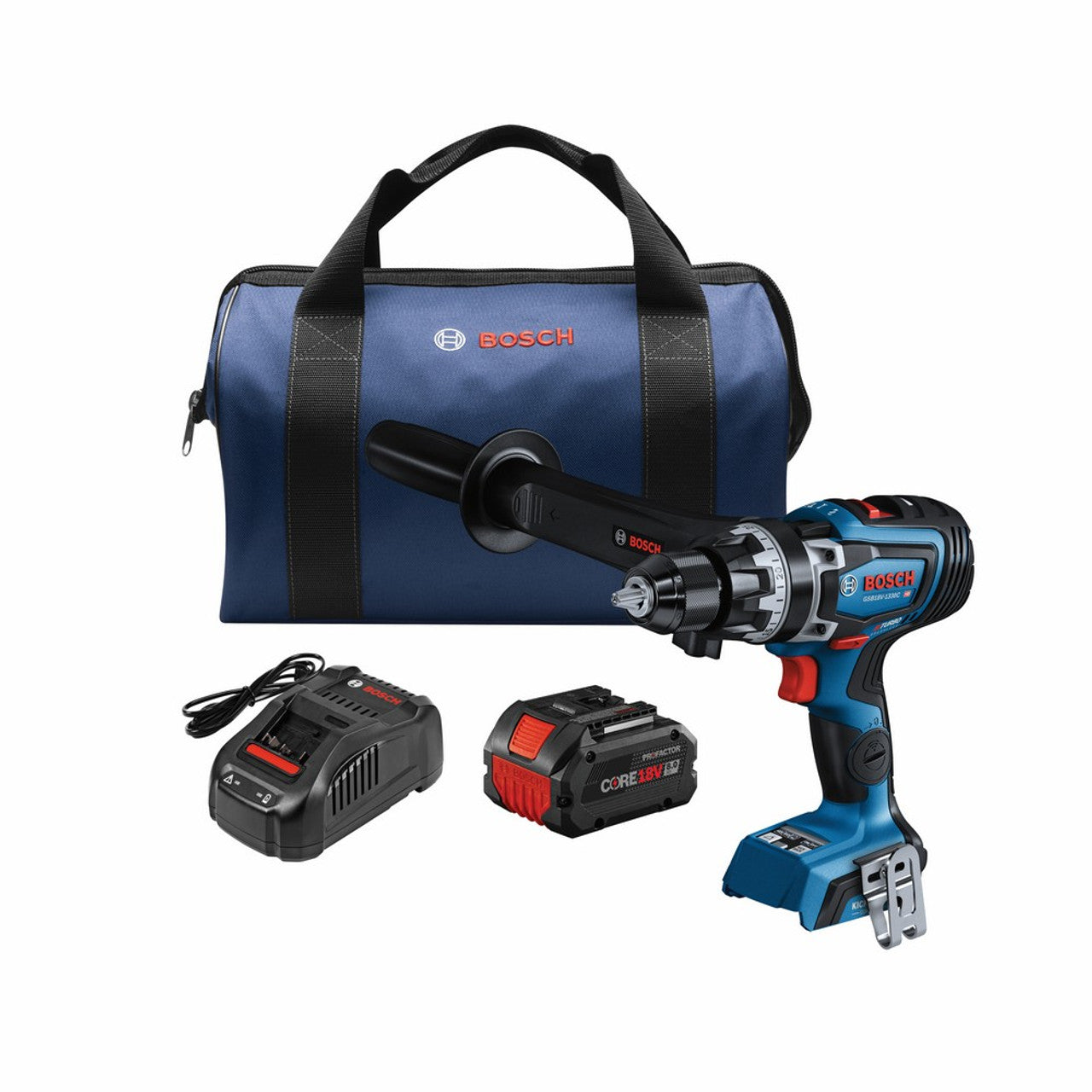 Bosch GSB18V-1330CB14 Profactor 18V Connected-Ready 1/2" Hammer Drill/Driver Kit with 8 Ah Battery