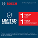 Bosch GTC400C warranty