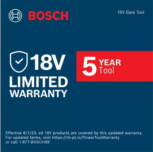 Bosch GWS18V-8N warranty