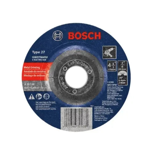 Bosch GW27M450 4-1/2" abrasive grinding wheel