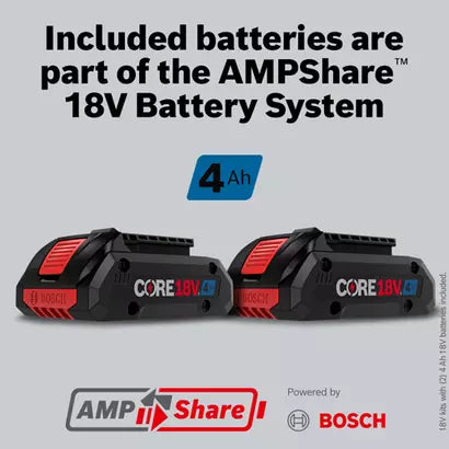 Bosch GXL18V-227B25 AMPShare battery system