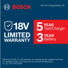 Bosch GXL18V-227B25 warranty