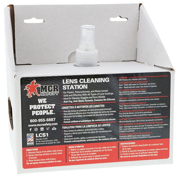 MCR Safety LCS1 Lens Cleaning Station