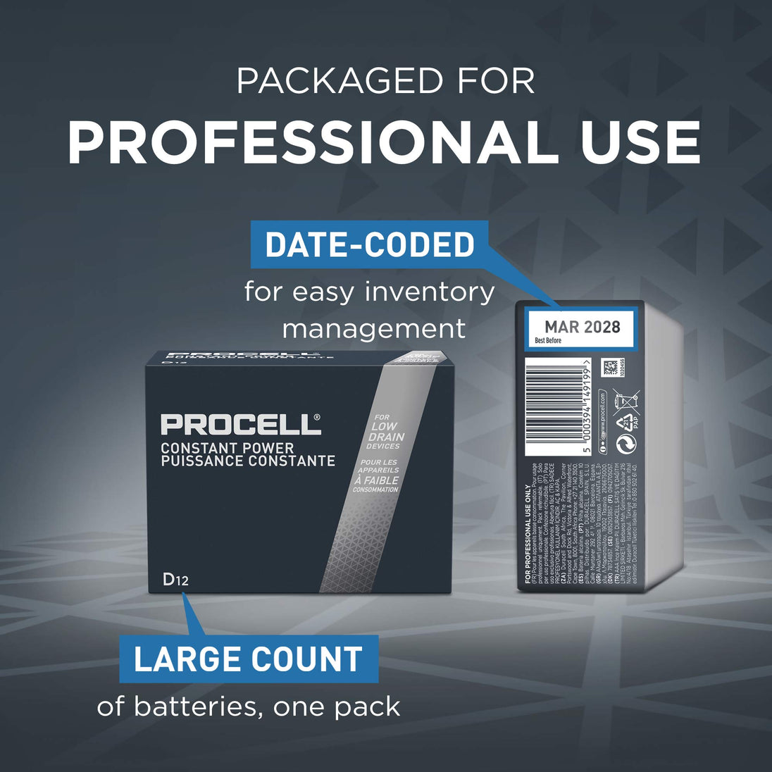 Duracell PC1300 professional use