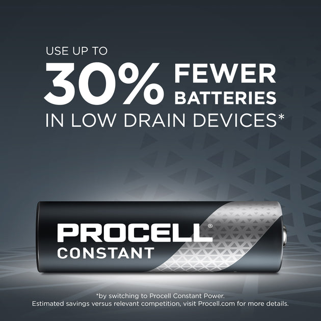 Duracell PC1500BKD 30% fewer batteries
