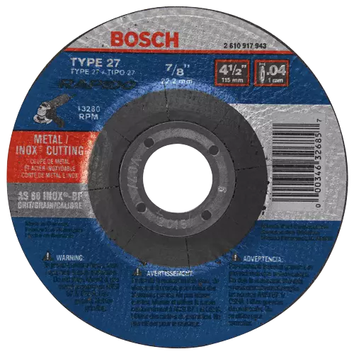 Bosch TCW27S450 4" type 27A thin cutting wheel