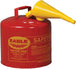 Justrite UI-50-FS 5 Gallon Type 1 Safety Can for Flammables
