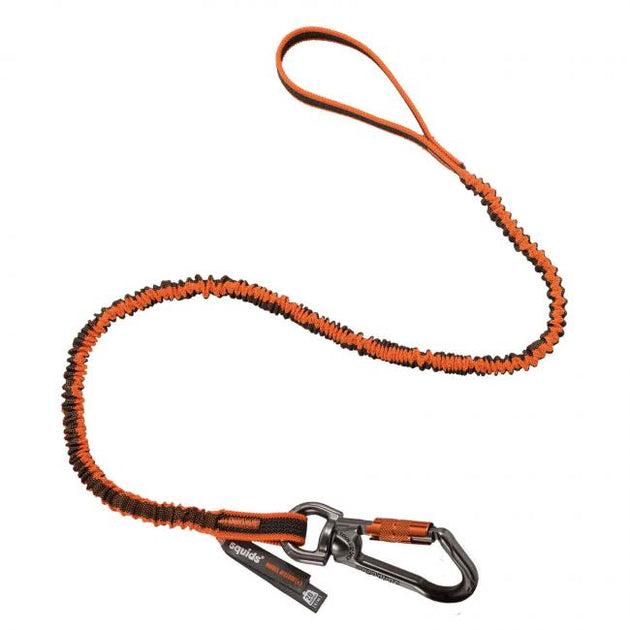 Ergodyne 19809 Standard Double Locking Swivel Carabiner and Loop Lanyard