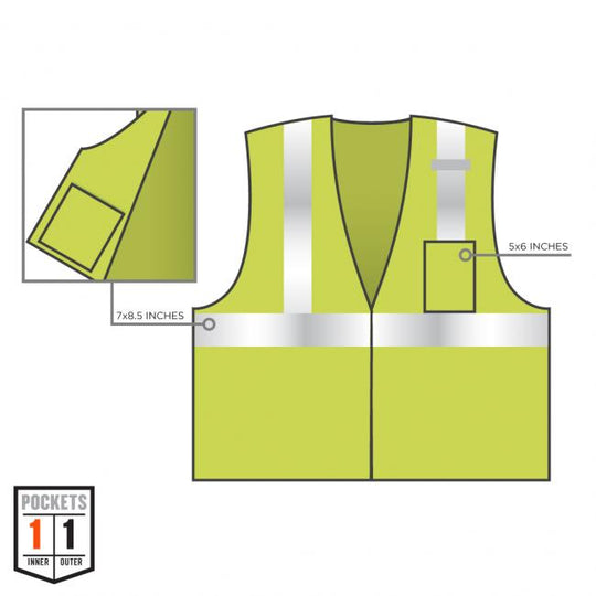 Ergodyne 2105 Pocket Dimensions