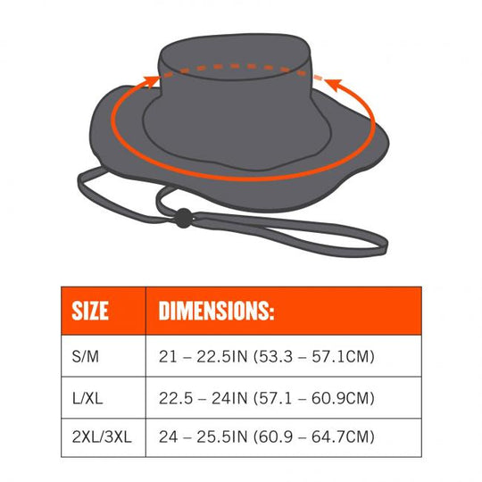 Ergodyne 23259 Sizing Dimensions