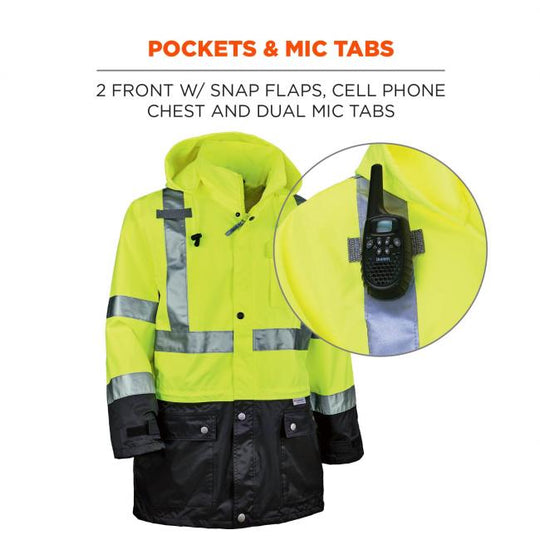 Ergodyne 2532 Pockets & mic tabs