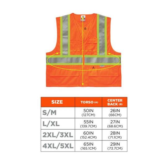 Ergodyne 2618 Sizes