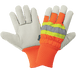 Global Gloves 2950HVKW-7 High-Visibility Cowhide Leather Gloves