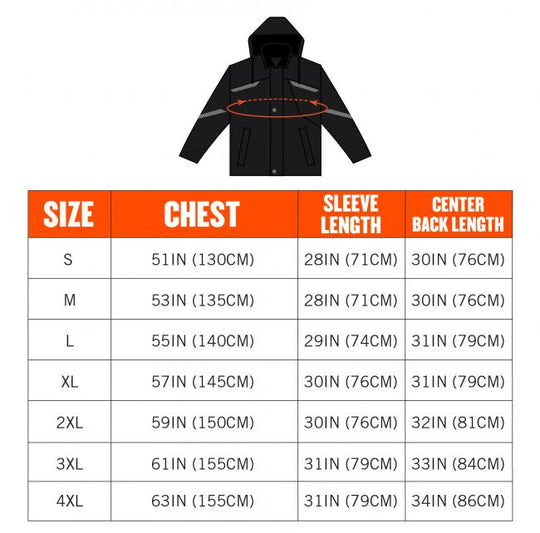 Ergodyne 41112 Sizing chart