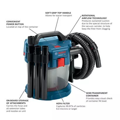 Bosch GAS18V-3N diagram