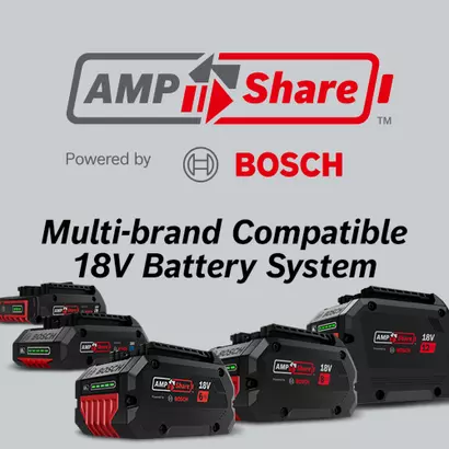 Bosch GDS18V-740CB14 multi-brand compatible battery system